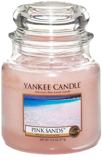 YANKEE CANDLE Pink Sands Scented Jar Candle & Reviews