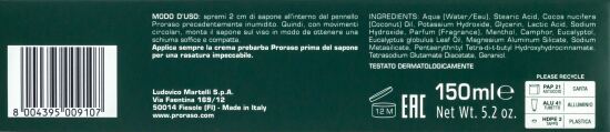 PRORASO Sapone da Barba Tubo 150ml – Davì hair