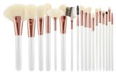 White & Ecru Makeup Brushes Set 18 pieces White & Ecru Makeup Brushes Set 18 pieces